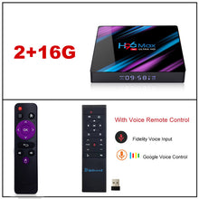 Load image into Gallery viewer, H96MAX Android 9.0 TV Box RK3318 Quad Core 64bit 2.4G/5.8G Wifi BT 4.0 4K HD Media Player Mini Set Top Box Voice Control H96 MAX