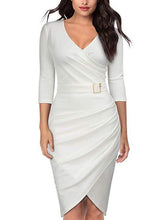 Load image into Gallery viewer, Dinner Dress Wedding Suit Women Robe Reception Cotton Frock Designs Dress Elegant 6 Color Slim Sexy High Qualit Women's Attire