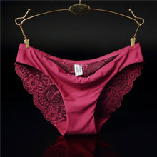 Load image into Gallery viewer, Sexy Lace Woman Panties Plus Size Panty Transparent Cotton crotch Briefs Ladies Low-Rise Underwear Intimates New Hot Sale