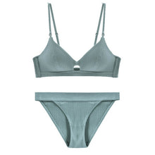 Load image into Gallery viewer, CINOON 2019 High-end Brand Romantic Temptation Bra Set Women Fashion Stripes Underwear Set Push Up Bra and Panties Set