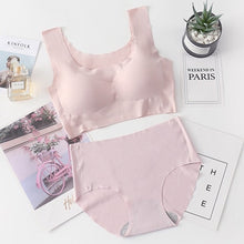 Load image into Gallery viewer, Seamless Bra Set For Women Underwear Push Up Lingerie Set Wire Free Bra And Panty Set Plus Size S M L XL Size Intimates Female