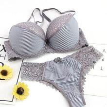 Load image into Gallery viewer, VS secret thong bra set lingerie Push Up French lace sexy women underwear sets Bra and Panty ABCD cup Free Shipping sutia T2480#