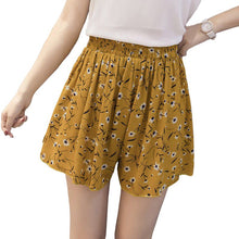 Load image into Gallery viewer, loose boho floral casual women chiffon shorts plus size polka dot shorts Summer M30270