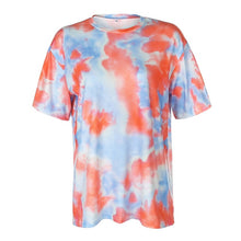 Load image into Gallery viewer, IAMHOTTY Tie Dye Print Basic Tshirt Shorts Two Piece Set Women Casual Outfits lounge Wear Jogging Femme Biker Shorts Tees Summ