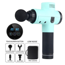 Load image into Gallery viewer, LCD Display Body Massage Gun Exercising Muscle Electric Massager Gun head Massager for Neck and Back Vibrator Slimming Shaping