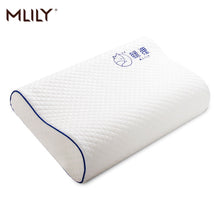 Load image into Gallery viewer, Mlily Memory Foam Bed Orthopedic Pillow for Neck Pain Sleeping with Embroidered Pillowcase 60*30cm