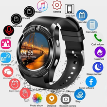 Load image into Gallery viewer, V8 Smart Watch Bluetooth Smart Watch Touch Screen Wrist Watch With Camera SIM Card Slot Waterproof Sports Watch For Android IOS