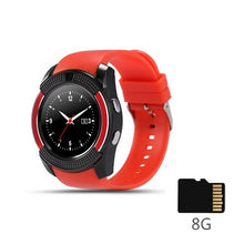 Load image into Gallery viewer, V8 Smart Watch Bluetooth Smart Watch Touch Screen Wrist Watch With Camera SIM Card Slot Waterproof Sports Watch For Android IOS