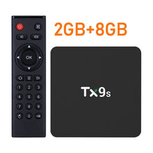 Load image into Gallery viewer, Android 9.0 TX9s TV Box 2GB 8GB Set Top Box 2.4G Wifi 4K Youtube Assistant Media player Very Fast top Box