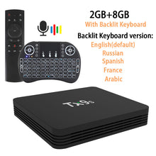 Load image into Gallery viewer, Android 9.0 TX9s TV Box 2GB 8GB Set Top Box 2.4G Wifi 4K Youtube Assistant Media player Very Fast top Box