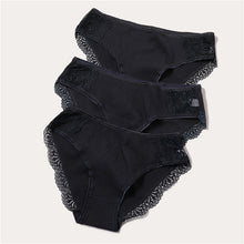 Load image into Gallery viewer, FINETOO Cotton Panty 3Pcs/lot Solid Women's Panties Comfort Underwear Skin-friendly Briefs Women Sexy Low-Rise Panty Intimates