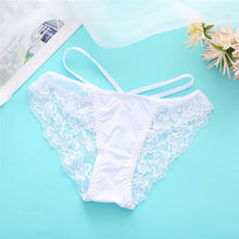 Load image into Gallery viewer, FINETOO Sexy Lace Panties Women Underwear M-XL Hollow Band Sexy Briefs Female Lingerie 7 Colors Floral Ladies Underpants Panties