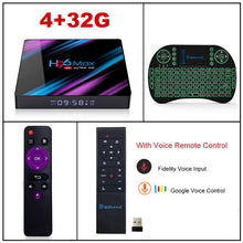 Load image into Gallery viewer, H96MAX Android 9.0 TV Box RK3318 Quad Core 64bit 2.4G/5.8G Wifi BT 4.0 4K HD Media Player Mini Set Top Box Voice Control H96 MAX
