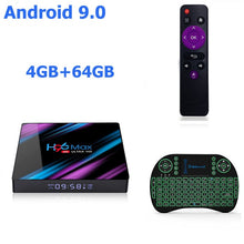 Load image into Gallery viewer, Smart TV BOX H96max Android 9.0 Google Assistant 4K Dual Wifi BT Netflix Media player Play Store Free App Fast Set top BOX

