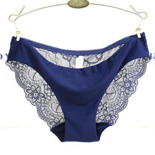Load image into Gallery viewer, Sexy Lace Woman Panties Plus Size Panty Transparent Cotton crotch Briefs Ladies Low-Rise Underwear Intimates New Hot Sale
