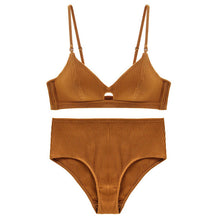 Load image into Gallery viewer, CINOON 2019 High-end Brand Romantic Temptation Bra Set Women Fashion Stripes Underwear Set Push Up Bra and Panties Set
