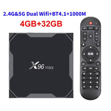 Load image into Gallery viewer, 2020 Android 9.0 TV Box X96 Max Plus Amlogic S905x3 8K Smart Media Player 4GB RAM 64GB ROM X96Max Set top Box QuadCore 5G Wifi
