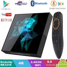 Load image into Gallery viewer, 4GB 128GB Android 9.0 TV Box Smart Z2 32GB 64GB 2.4G/5G Wifi Bluetooth 4.2 4K Google Player PK H96 MAX RK3318 Android TV Box
