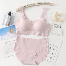 Load image into Gallery viewer, Seamless Bra Set For Women Underwear Push Up Lingerie Set Wire Free Bra And Panty Set Plus Size S M L XL Size Intimates Female
