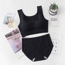 Load image into Gallery viewer, Seamless Bra Set For Women Underwear Push Up Lingerie Set Wire Free Bra And Panty Set Plus Size S M L XL Size Intimates Female
