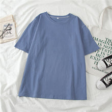 Load image into Gallery viewer, GCAROL 2020 Spring Summer Women Candy T-shirt Oversize Boyfriend Style Tops Perfect Basic Tees Render Unlined Upper Garment
