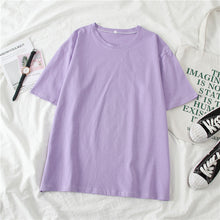 Load image into Gallery viewer, GCAROL 2020 Spring Summer Women Candy T-shirt Oversize Boyfriend Style Tops Perfect Basic Tees Render Unlined Upper Garment
