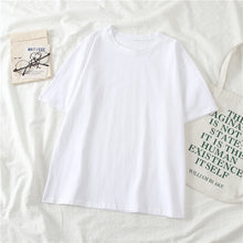 Load image into Gallery viewer, GCAROL 2020 Spring Summer Women Candy T-shirt Oversize Boyfriend Style Tops Perfect Basic Tees Render Unlined Upper Garment
