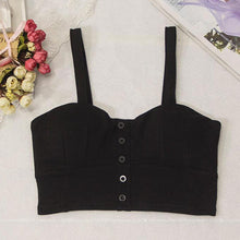 Load image into Gallery viewer, gkfnmt Crop Top  Women Camis Halter Top Women Camisole 2020 Summer Sexy Sleeveless Slim Low Chest Button Roupas Femininas
