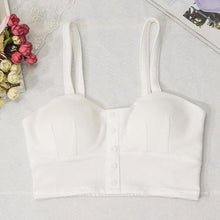Load image into Gallery viewer, gkfnmt Crop Top  Women Camis Halter Top Women Camisole 2020 Summer Sexy Sleeveless Slim Low Chest Button Roupas Femininas
