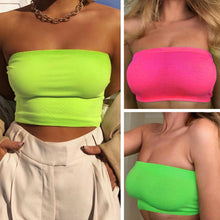 Load image into Gallery viewer, 2019 Summer Sleeveless Womens Bralette Plain Off Shoulder Vest Crop Top Tank Tops Bras Bustier Party Solid Sexy Hot Clothes
