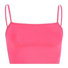 Load image into Gallery viewer, Hot Casual Neon Green Crop Top Women Camis Streetwear Slim Sexy Summer Tops 2020 Strap Cropped Neons Fashion Tops Haut Femme топ
