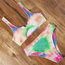 Load image into Gallery viewer, High Waist Bikini 2020 Leopard Bikini Women Push Up Swimsuit Women Printed Swimwear Tie Dye Biquini Summer Swim Beachwear
