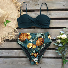 Load image into Gallery viewer, Sexy 2020 Bikini Swimsuit Women Swimwear Push Up Bikinis Set Leaf Print Female High Waist Swimming Suits for Bathing Suit

