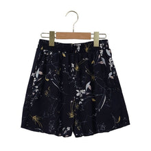 Load image into Gallery viewer, loose boho floral casual women chiffon shorts plus size polka dot shorts Summer M30270
