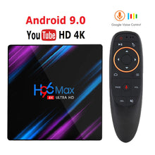 Load image into Gallery viewer, H96 MAX android tv box RK3318 4GB Ram 32GB 64GB smart tv box 4K Bluetooth 2.4G/5G Wifi box android tv smart box 9.0 set-top box
