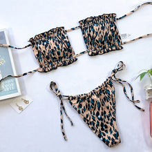 Load image into Gallery viewer, Peachtan Sexy pink swimwear women bathing suit Bandeau bikinis 2020 mujer Micro swimsuit female Push up two-piece suit summer
