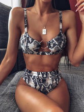 Load image into Gallery viewer, Catei Karrui 2020 popular women's swimsuit Leopard Print Bikini split swimsuit sexy bikini swimming pool party essential NEW
