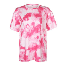 Load image into Gallery viewer, IAMHOTTY   Tie Dye Print Basic Tshirt Shorts Two Piece Set Women Casual Outfits lounge Wear Jogging Femme Biker Shorts Tees Summ
