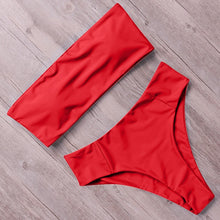 Load image into Gallery viewer, RUUHEE Bandage Bikini Swimwear Women Swimsuit High Waist Bikini Set 2020 Bathing Suit Push Up Maillot De Bain Femme Beachwear
