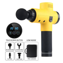 Load image into Gallery viewer, LCD Display Body Massage Gun Exercising Muscle Electric Massager Gun head Massager for Neck and Back Vibrator Slimming Shaping
