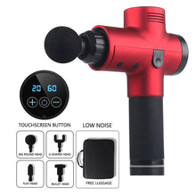 Load image into Gallery viewer, LCD Display Body Massage Gun Exercising Muscle Electric Massager Gun head Massager for Neck and Back Vibrator Slimming Shaping
