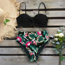 Load image into Gallery viewer, Sexy 2020 Bikini Swimsuit Women Swimwear Push Up Bikinis Set Leaf Print Female High Waist Swimming Suits for Bathing Suit
