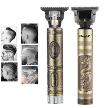 Load image into Gallery viewer, USB Rechargeable T9 Baldheaded Hair Clipper Electric hair trimmer Cordless Shaver  Trimmer 0mm Men Barber Hair Cutting Machine
