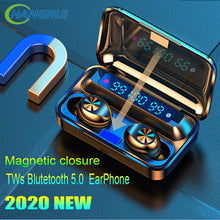 Load image into Gallery viewer, TWS Wireless Bluetooth 5.0 EarPhone 9D Stereo Headset Handsfree Earbuds F9-9 Sport Waterproof LED display EarPhones With Mic
