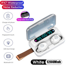 Load image into Gallery viewer, TWS Wireless Bluetooth 5.0 EarPhone 9D Stereo Headset Handsfree Earbuds F9-9 Sport Waterproof LED display EarPhones With Mic
