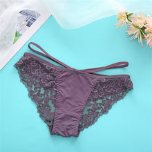 Load image into Gallery viewer, FINETOO Sexy Lace Panties Women Underwear M-XL Hollow Band Sexy Briefs Female Lingerie 7 Colors Floral Ladies Underpants Panties
